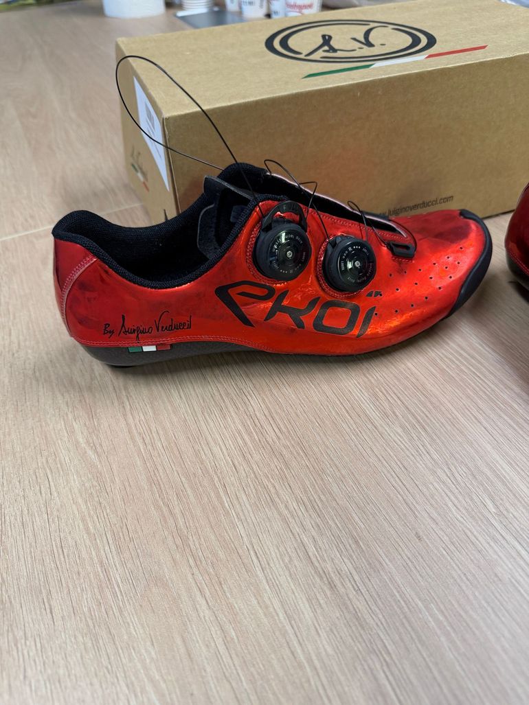 Gebrauchtes Ekoi carbonio pro chromo red 2023 bike — Bild 2 von 3