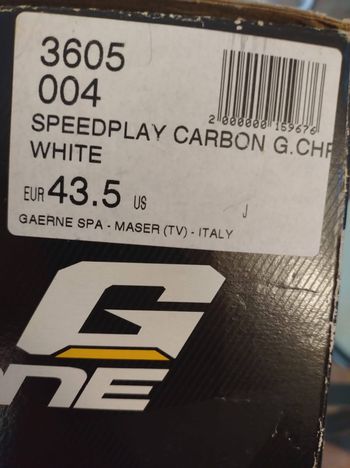 Used Gaerne G-Chrono+ 43.5 Speedplay Carbon White 2025 bike — image 6 of 19