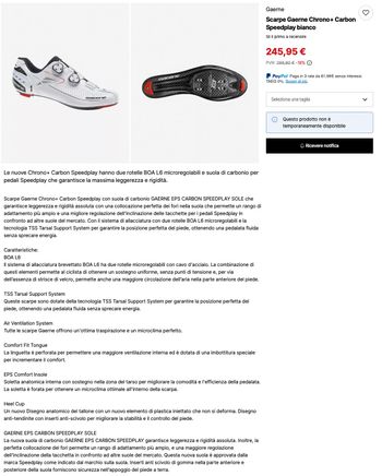 Used Gaerne G-Chrono+ 43.5 Speedplay Carbon White 2025 bike — image 19 of 19
