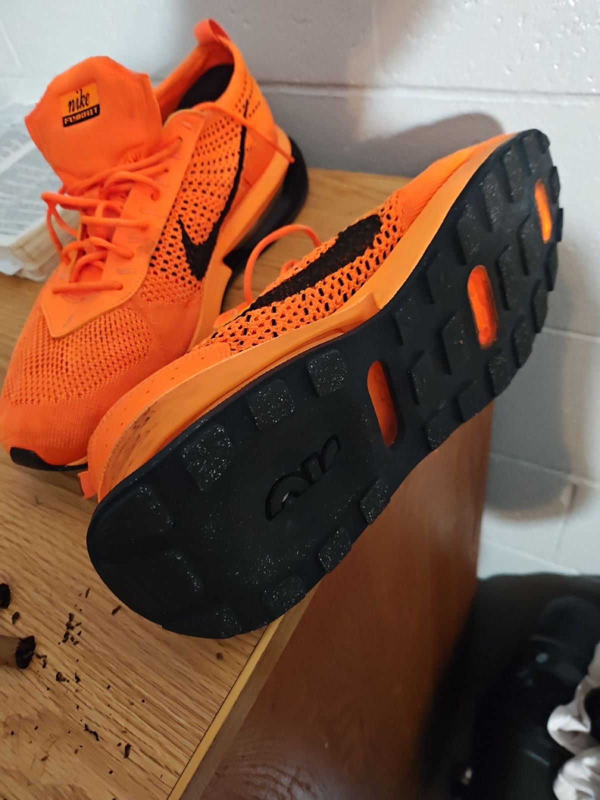 Nike FlyKnit Air Max Total Orange Fireberry Shoes Nike Sportswear Air Max 90 - Bright Citrus/Black/Total  main image 2