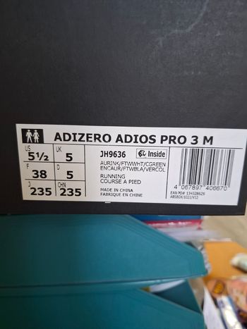 Gebrauchtes Adidas Adizero Adios Pro 3 M 2024 bike — Bild 5 von 5
