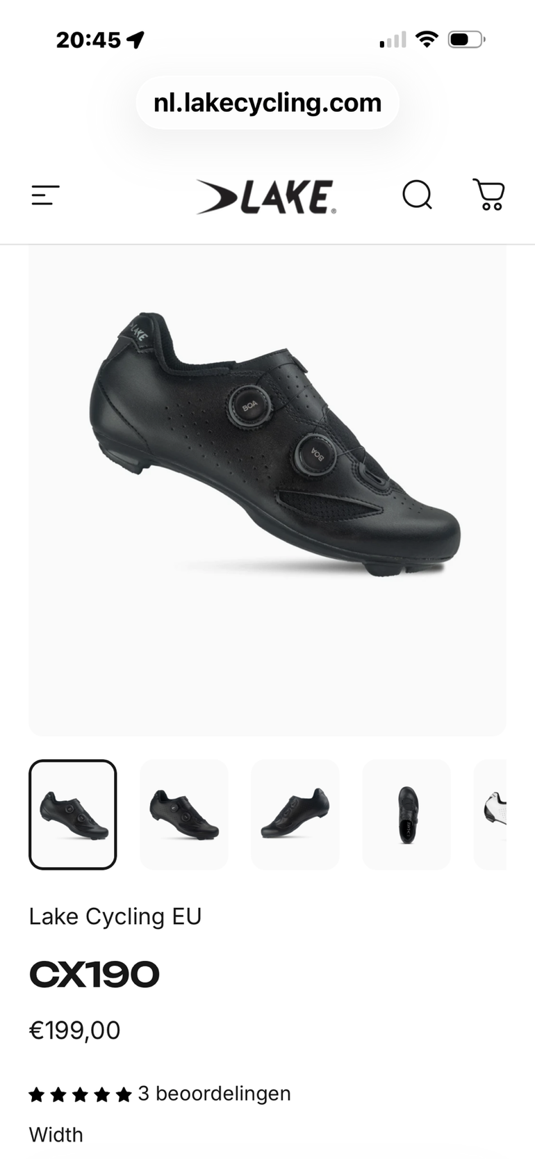 Used Lake CX190 Road Cycling Shoes 2026 bike — image 2 of 13