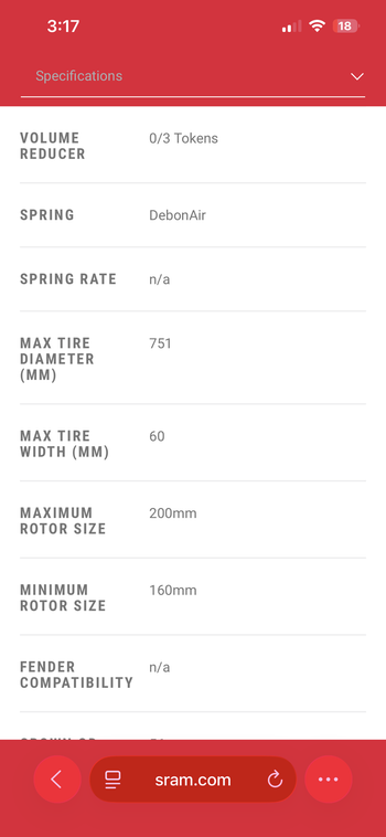 RockShox SID Ultimate Brain 110mm Fork 2025 bike d'occasion — image 7 sur 8