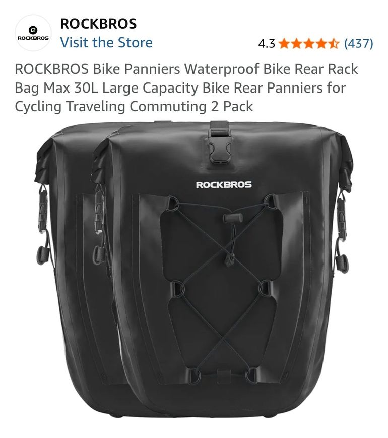 Použité Tubus Vega Rear Rack, Jack the Rack, Rockbross Panniers 2026 bike — obrázek 3 z 7