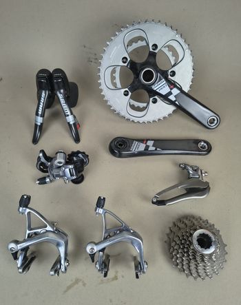 Tweedehands Sram Red 2x10 Mechanical Groupset bike