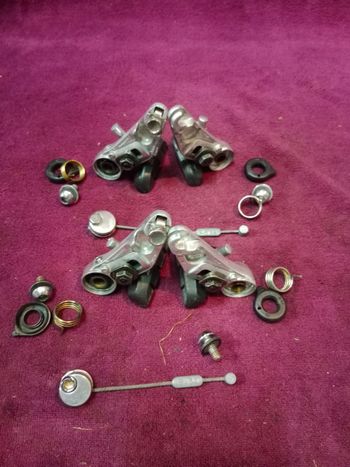 Set freni cantilever Shimano XT BR-M734 e pattini mtb, mountain bike bike d'occasion — image 6 sur 10