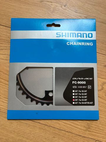 Used Shimano DURA ACE 11-speed Chainring FC-9000 39T Drivetrain & Pedals