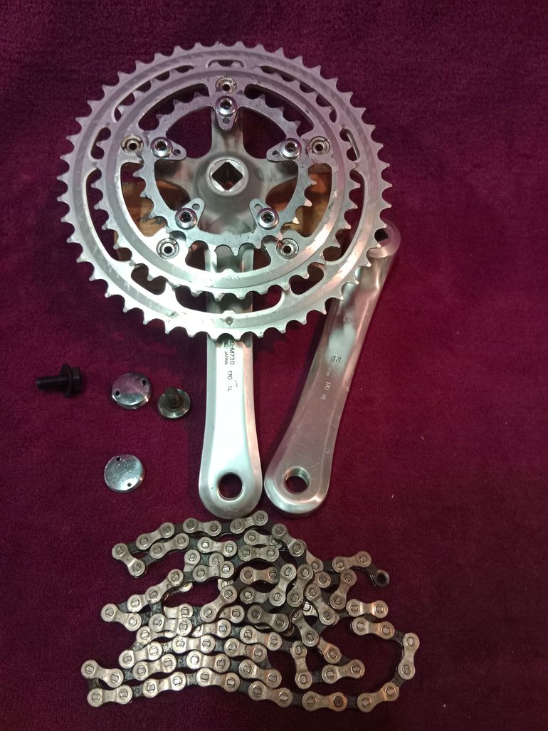 Używany Guarnitura Shimano Deore XT FC-M730 mtb, mountain bike bike — zdjęcie 5 z 8