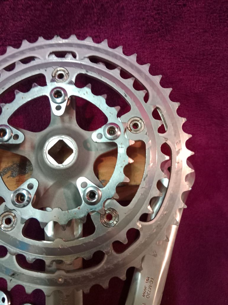 Używany Guarnitura Shimano Deore XT FC-M730 mtb, mountain bike bike — zdjęcie 7 z 8