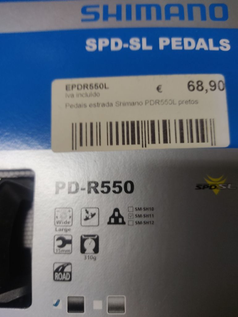 Used Shimano PD-R550 Pedals Pretos bike — image 2 of 10