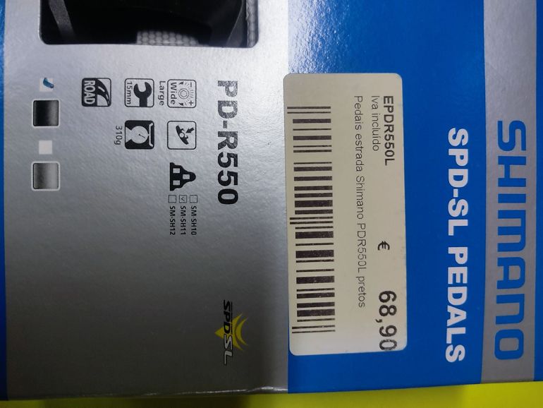 Used Shimano PD-R550 Pedals Pretos bike — image 8 of 10