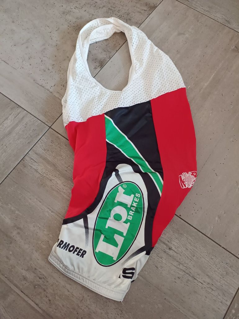 Used Marcello Bergamo completo ciclismo squadra LPR composto da maglia, salopette e cappellino bike — image 4 of 6