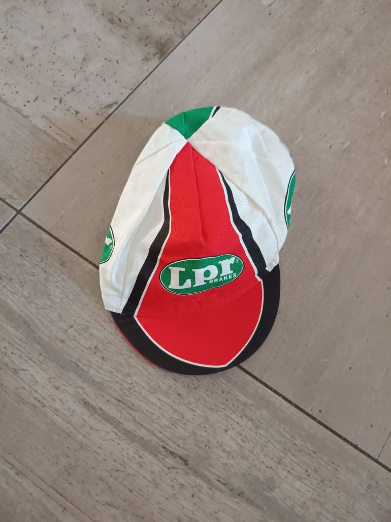 Used Marcello Bergamo completo ciclismo squadra LPR composto da maglia, salopette e cappellino bike — image 5 of 6