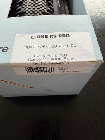 Schwalbe G-One RS Pro Gravelband 40 mm 2026 bike d'occasion — image 3 sur 5