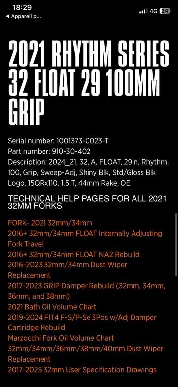 Brugt Fox 32 FLOAT Rythm 100 mm 29 pouces BOOST 2026 bike — billede 9 af 9