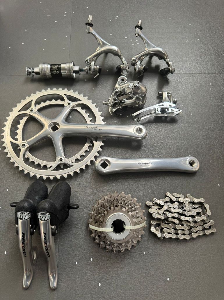 Used Campagnolo Record Titanium 9 Marco Pantani 1999 bike — image 1 of 10