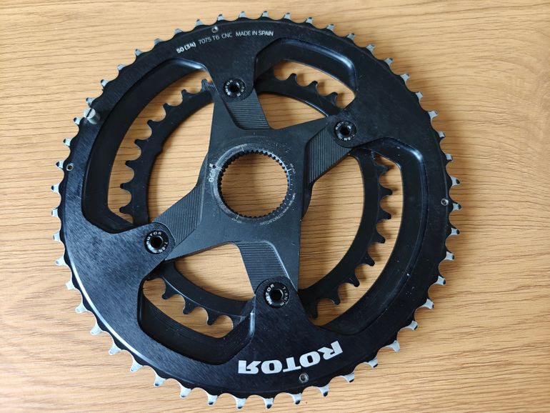 Rotor Vegast Crankset 172.5mm 50/34T Round Chainrings 30mm Axle & BB Bearings 2021 bike d'occasion — image 32 sur 51