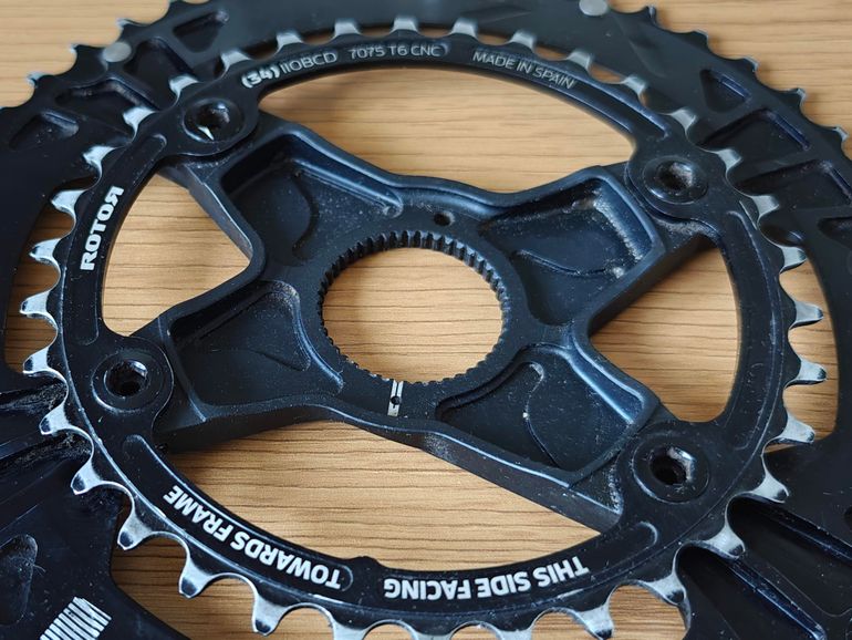 Rotor Vegast Crankset 172.5mm 50/34T Round Chainrings 30mm Axle & BB Bearings 2021 bike d'occasion — image 44 sur 51