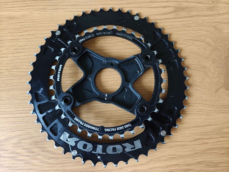 Rotor Vegast Crankset 172.5mm 50/34T Round Chainrings 30mm Axle & BB Bearings 2021 bike d'occasion — image 41 sur 51