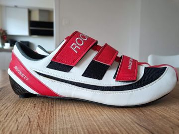 Tweedehands Rocket7 Custom Leather Nylon Shoes EU44.5 US10.5 Cycling Shoes