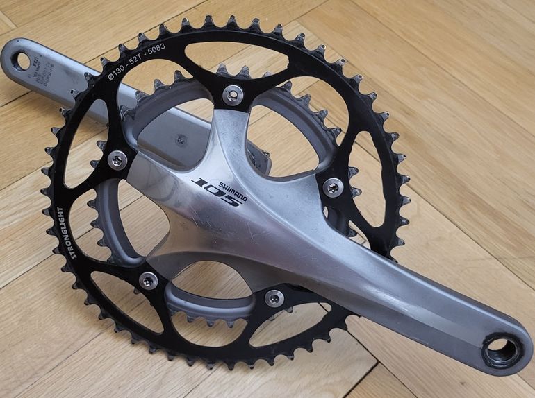 Używany Shimano 105 Crankset + chainrings bike — zdjęcie 1 z 2