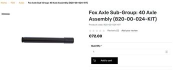 Fox 40 20x110 Axle bike usato — immagine 4 di 4