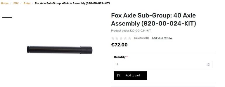 Použité Fox 40 20x110 Axle bike — obrázek 4 z 4