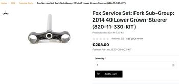 Fox 40 Lower Crown-Steerer bike d'occasion — image 4 sur 4