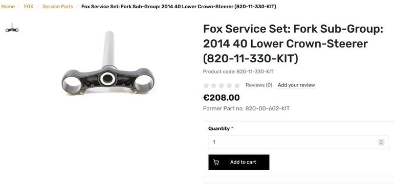 Fox 40 Lower Crown-Steerer bike d'occasion — image 4 sur 4