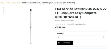 Used Fox 40 Performance Grip Cartridge bike — image 4 of 4