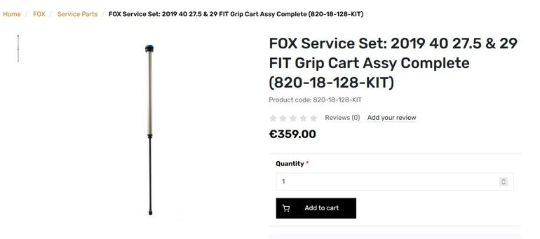 Fox 40 Performance Grip Cartridge bike d'occasion — image 4 sur 4