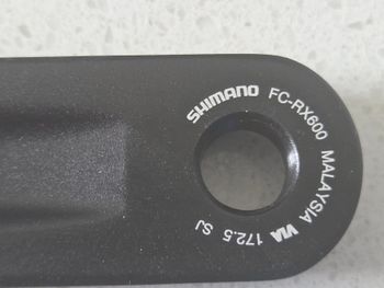 Shimano GRX RX600 Crankset 46/30 172.5mm bike de segunda mano — imagen 2 de 3