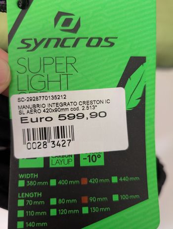 Použité Syncros Creston iC SL Aero Integrated Cockpit 2026 bike — obrázek 7 z 12