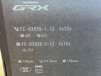Brugt Shimano GRX 820 Gruppe 1x12 2025 bike — billede 9 af 9