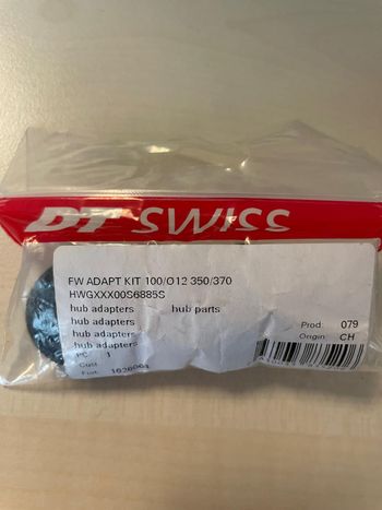 Used Dt Swiss Moyeu 350/370 Disc Brake Conversion Kit 12x100mm bike
