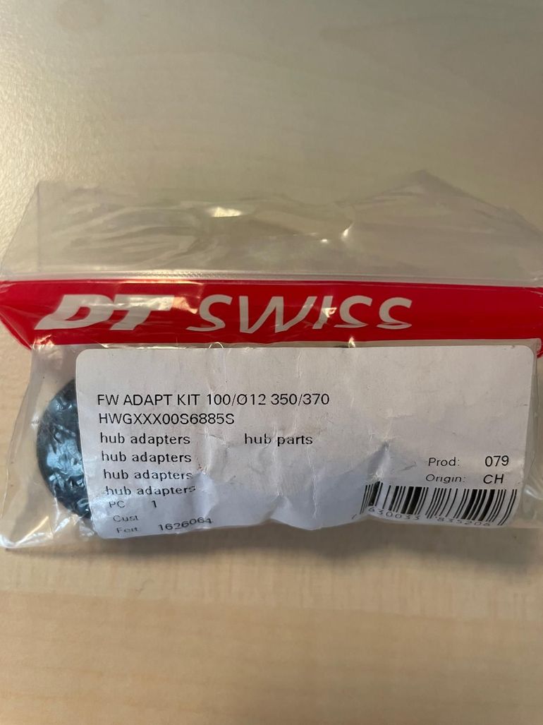 Used Dt Swiss Moyeu 350/370 Disc Brake Conversion Kit 12x100mm bike — image 1 of 2
