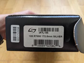 Used Stages 105 R7000 172.5mm Left Crank Arm Power Meter Silver 2023 bike — image 3 of 3