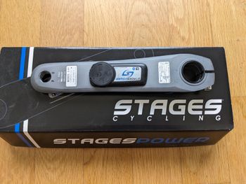 Used Stages 105 R7000 172.5mm Left Crank Arm Power Meter Silver 2023 bike — image 2 of 3