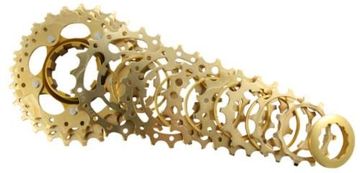 Brugt Recon Titanio Gold 10-Speed Cassette 11-25T campagnolo Drivetrain & Pedals