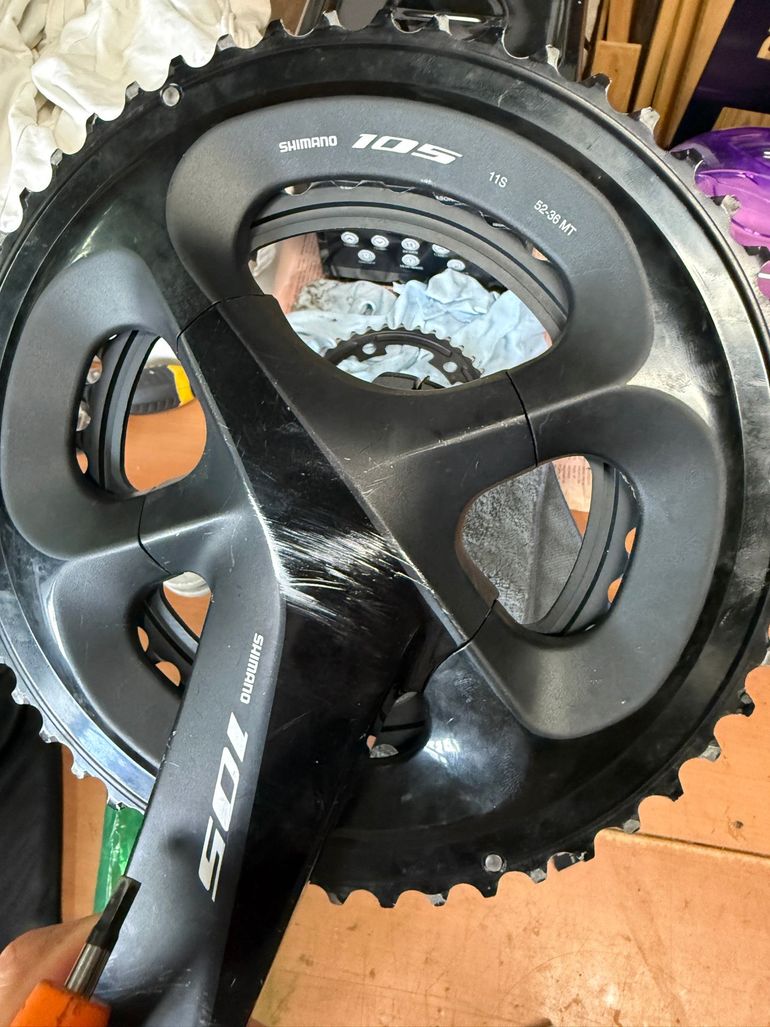 Used Shimano 105 R7000 Crankset 2023 bike — image 1 of 5