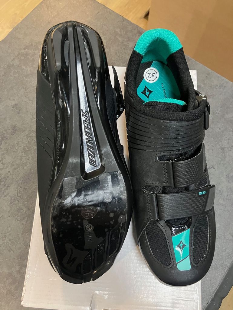 Specialized Torch WMN Road Shoes schwarz / grün bike d'occasion — image 3 sur 4