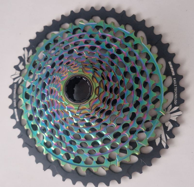 Used Sram XX1 Eagle Rainbow 10-50d Drivetrain & Pedals