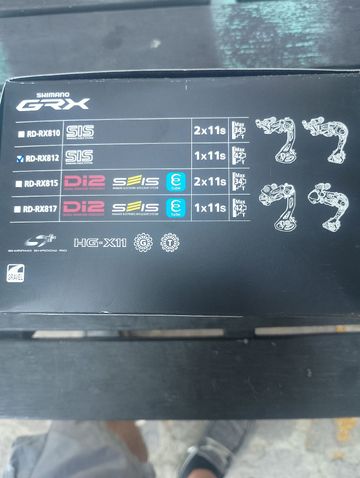 Tweedehands Shimano GRX RD-RX810 Drivetrain & Pedals