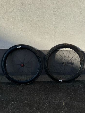 Used Cadence Carbon tubular wheelset disc bike