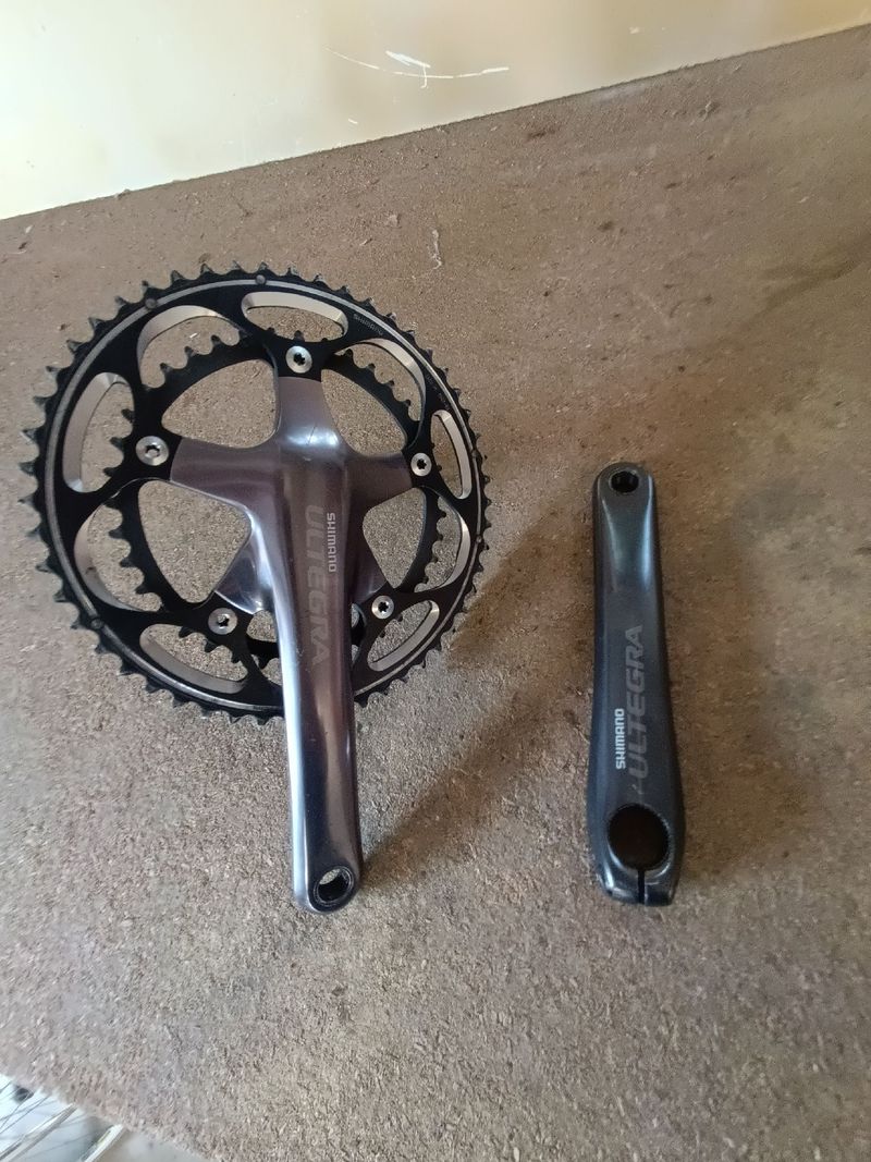 Tweedehands Shimano Ultegra Double Plateau Drivetrain & Pedals