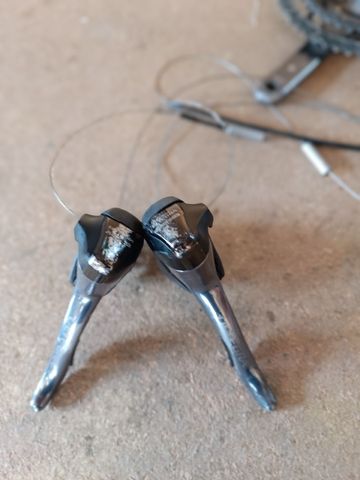 Shimano Ultegra 2 Plateaux 10 Vitesses Drivetrain & Pedals de segunda mano