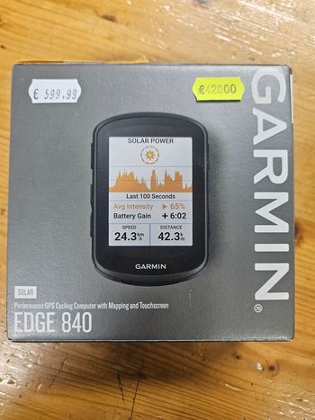 Garmin Edge 840 Solar GPS Cycling Computer bike d'occasion