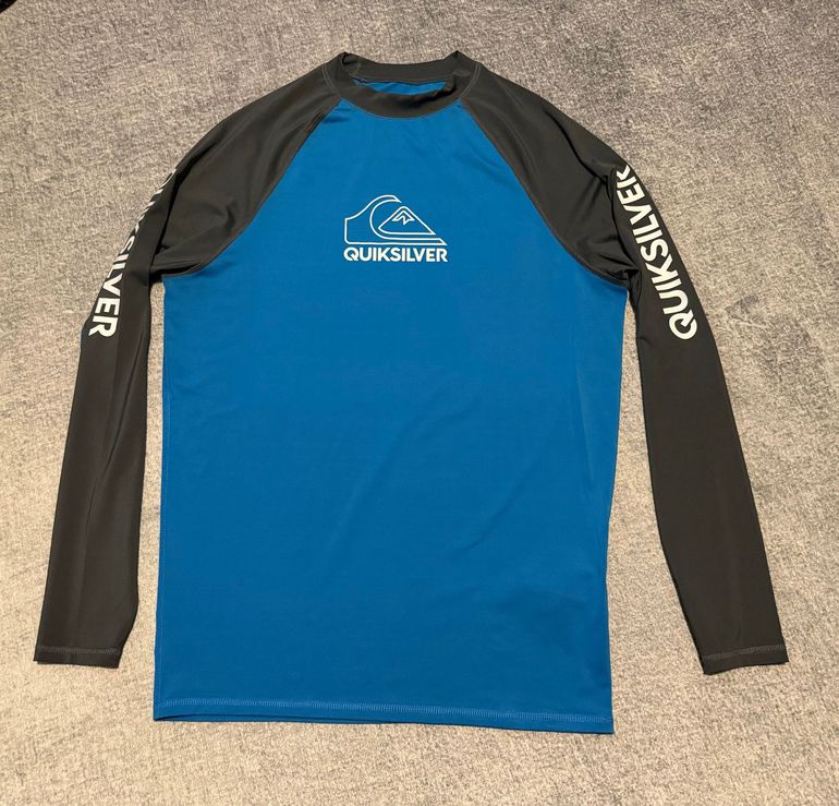 Używany Quiksilver Rashguard Langarm Blau/Grau XL bike — zdjęcie 3 z 9