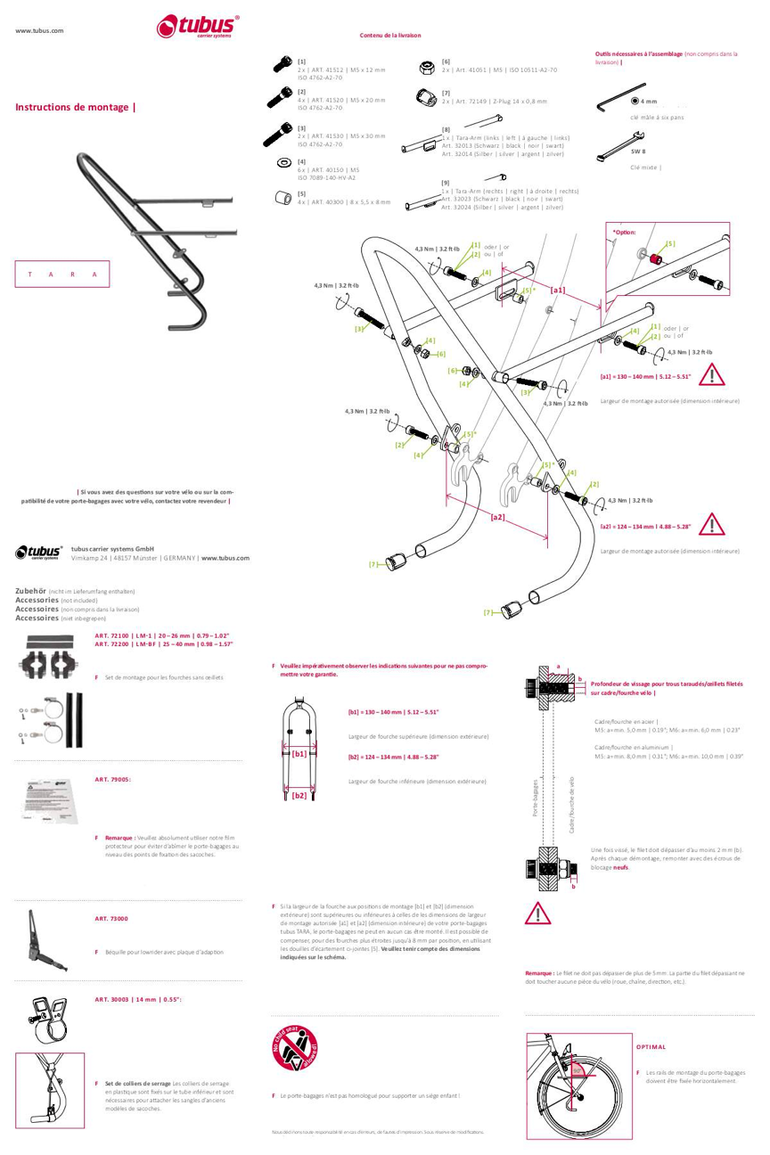 Tubus Porte bagage avant bike d'occasion — image 6 sur 6