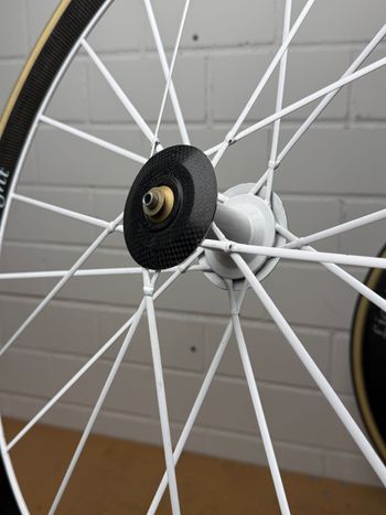 Lightweight Standard 3, Special White Edition 20/20, 11fach Shimano, Tubular bike d'occasion — image 14 sur 19